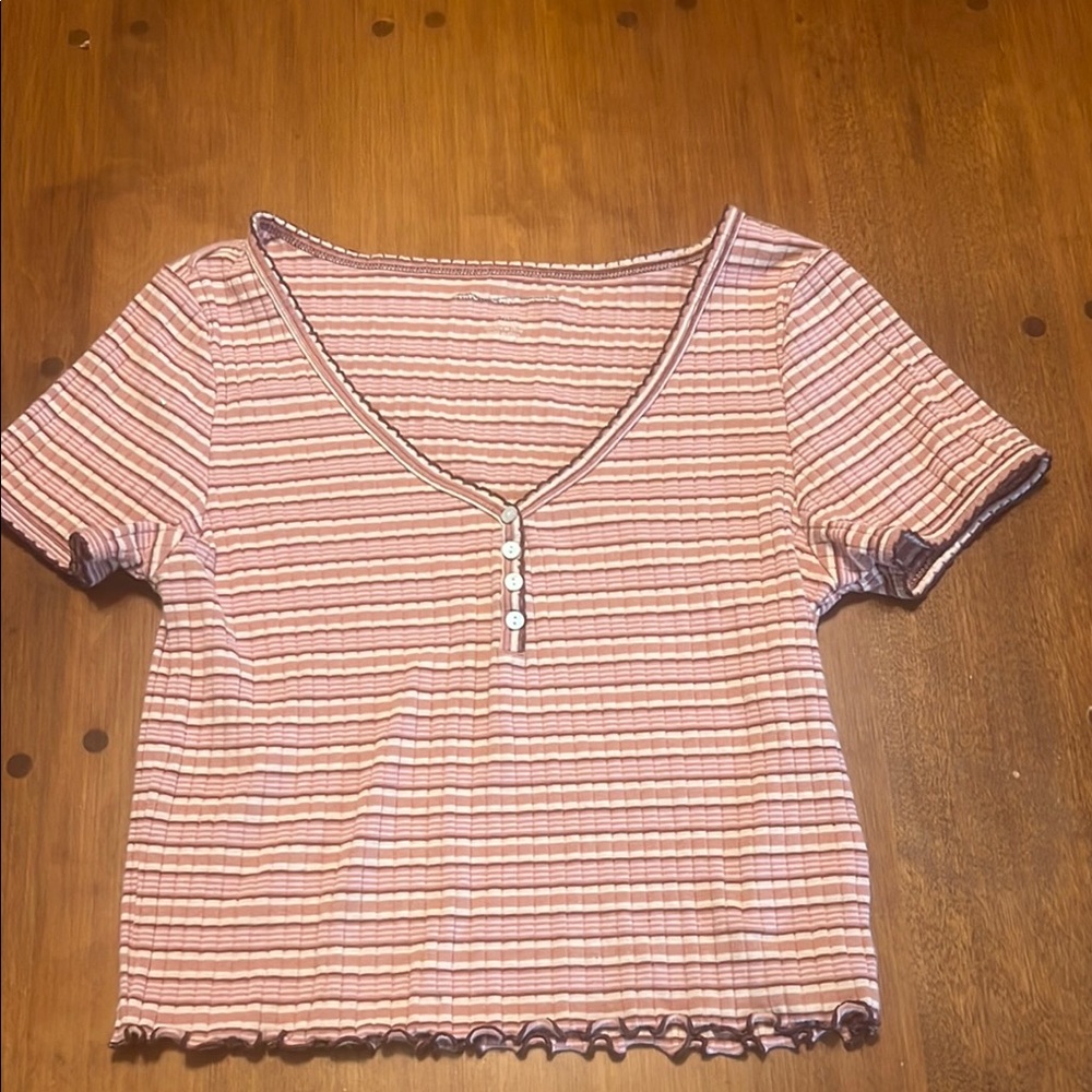 American Eagle striped T-shirt